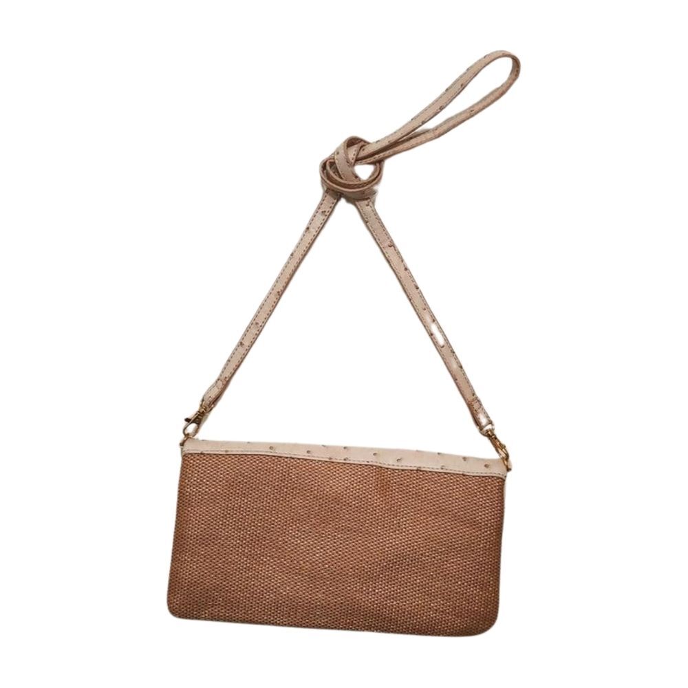 Aldo Faux Ostrich Leather Convertible Crossbody Purse - Picture 9 of 12
